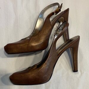 Nine West leather Slingback Heels